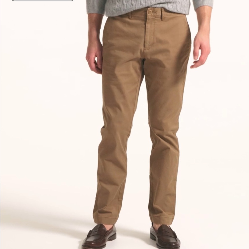 J. Crew 770™ Straight-fit Stretch Chino Pants 34x36 Khaki Cotton